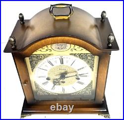 Bulova Tempus Fugit Westminster Chime Mantel Clock 340-020 Fully Serviced