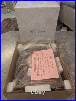 Bulova Vanderbilt B1860 Pendulum Clock Plays 18 Songs, Chimes- Brand New In Box