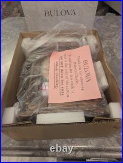 Bulova Vanderbilt B1860 Pendulum Clock Plays 18 Songs, Chimes- Brand New In Box
