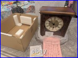 Bulova Vanderbilt B1860 Pendulum Clock Plays 18 Songs, Chimes- Brand New In Box
