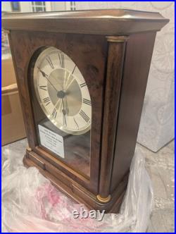 Bulova Vanderbilt B1860 Pendulum Clock Plays 18 Songs, Chimes- Brand New In Box