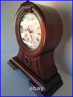 Bulova Westminster Knollwood Mantel Chime Clock Mahogany TA-12 Movement