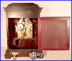 C1921 Large Junghans Westminster Chime Bracket Clock with Ornate Dial