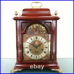 CHRISTIAAN HUYGENS Clock Mantel TRIPLE CHIME Moonphase Moving Animated Orchestra