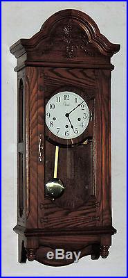 Colonial 8 Day Westminster Chime Wall Clock Regulator Working Zeeland Mich U. S. A