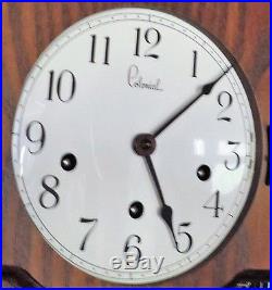 Colonial 8 Day Westminster Chime Wall Clock Regulator Working Zeeland Mich U. S. A