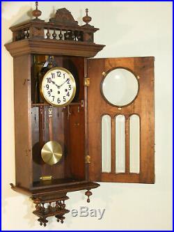 Carillon cadran émaillé Junghans style Henry II Westminster 8 gongs chime clock
