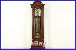 Cherry Vintage Grandfather Long Case Westminster Tube Chime Clock, Sligh #29358