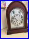 Cherrywood Ansonia mantel clock with brass chimes
