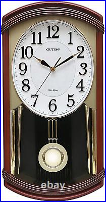 Chiming Wall Clock with Pendulum Pendulum Wall Clock with Westminster Chimes C