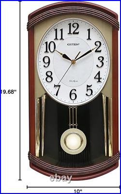 Chiming Wall Clock with Pendulum Pendulum Wall Clock with Westminster Chimes C