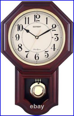 Chiming Wall Clock with Pendulum with Westminster Chimes & Strike Clock