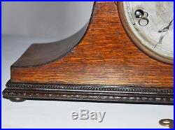 Circa 1920's Napoleon Hat Westminster Chime Mantel Clock PL2780