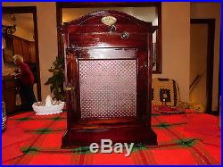 Classic Antique Kienzle Mahogany Fireplace Westminster Chime Bracket Mantle