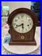 Clock Antique Vtg Wood Sligh Chime Barrister Clock Germany As Is Deco Style