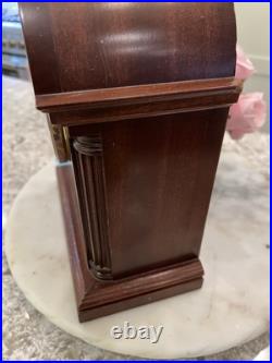 Clock Antique Vtg Wood Sligh Chime Barrister Clock Germany As Is Deco Style