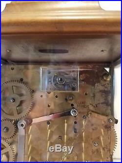 Clock Mantel SCHATZ Translucent TOP! Westminster German TRIPLE CHIME Mid Century