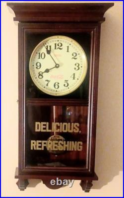 Coca Cola Regulator Wall Clock Westminster Chime EXC COND
