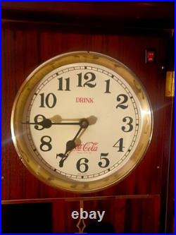 Coca Cola Regulator Wall Clock Westminster Chime EXC COND