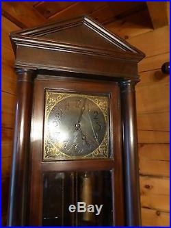 Colonial Manufacturing Antique Empire Grandfather's Clock 86 Westminster Chimes