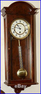 Comitti Essex Mahogany Bell striking wall clock 8 day Westminster Chime movement