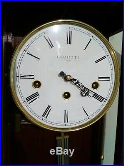 Comitti of London'The Essex' Westminster chime regulator wall clock RRP £1385