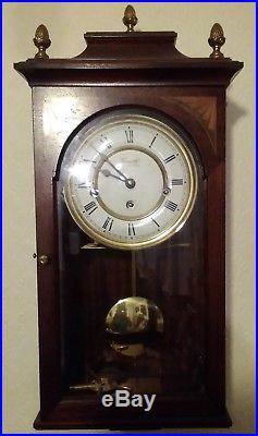 Comitti of London Wind-Up Pendulum wall clock with Westminster Chimes