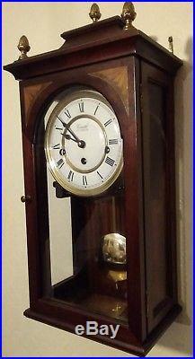 Comitti of London Wind-Up Pendulum wall clock with Westminster Chimes