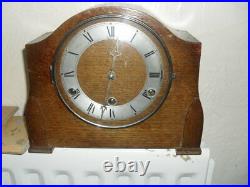 Compact Art Deco Mantle Clock With Westminster Chime