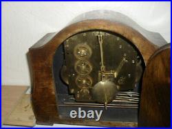 Compact Art Deco Mantle Clock With Westminster Chime