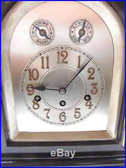 Completely Rebuilt Junghans Westminster Chime Mantle Clock! VERY NICE
