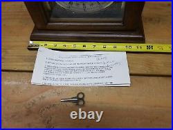 Crown of Fairhope Westminster Chimes Mantel Shelf Clock Hermle 2214 Key Germany
