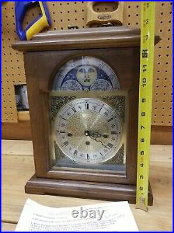 Crown of Fairhope Westminster Chimes Mantel Shelf Clock Hermle 2214 Key Germany