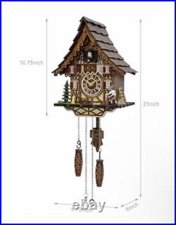 Cuckoo Clock for Wall Art 12 Melodies, Volume Control, Night Mode, Germany