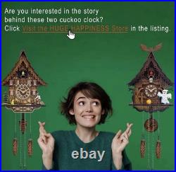 Cuckoo Clock for Wall Art 12 Melodies, Volume Control, Night Mode, Germany