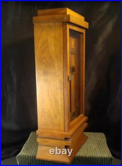 Custom Bench Made Wood Mantel Clock Craftsman / Mission Style Quartz Movement