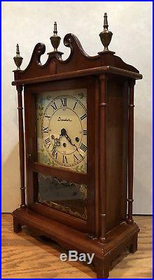 Daneker Pilar And Scroll German Movement Westminster Chime Wall Mantle Clock