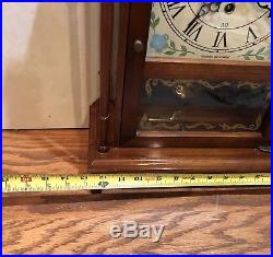 Daneker Pilar And Scroll German Movement Westminster Chime Wall Mantle Clock