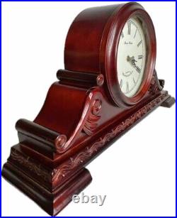 Daniel Dakota Mantle Clock Westminster Chime Quarts Movement mahogany Finish