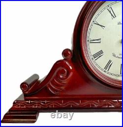 Daniel Dakota Mantle Clock Westminster Chime Quarts Movement mahogany Finish