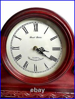 Daniel Dakota Mantle Clock Westminster Chime Quarts Movement mahogany Finish