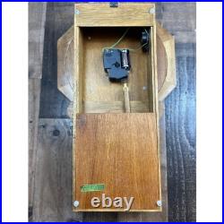 Daniel Dakota Oak Wood Schoolhouse Regulator Wall Clock Westminster Chime Quartz