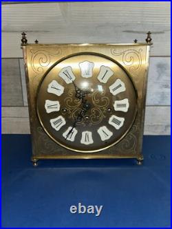 Decorative Vintage Mid Modern Howard Miller Westminster Chime Mantle Clock