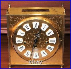 Decorative Vintage Mid Modern Howard Miller Westminster Chime Mantle Clock