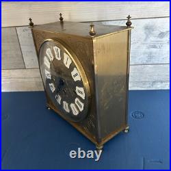 Decorative Vintage Mid Modern Howard Miller Westminster Chime Mantle Clock