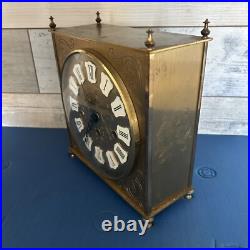 Decorative Vintage Mid Modern Howard Miller Westminster Chime Mantle Clock