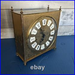 Decorative Vintage Mid Modern Howard Miller Westminster Chime Mantle Clock