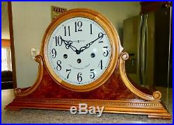 Deluxe Key Wound Westminster Chiming Howard Miller Mantel Clock