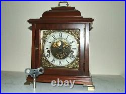 Dutch Christiaan Huygens Westminster 8 day bracket clock, Moonphase, 5 hammers