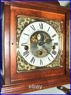 Dutch Christiaan Huygens Westminster 8 day bracket clock, Moonphase, 5 hammers